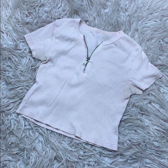 Brandy Melville Tops - Brandy Melville Pink Crop Top Colleena